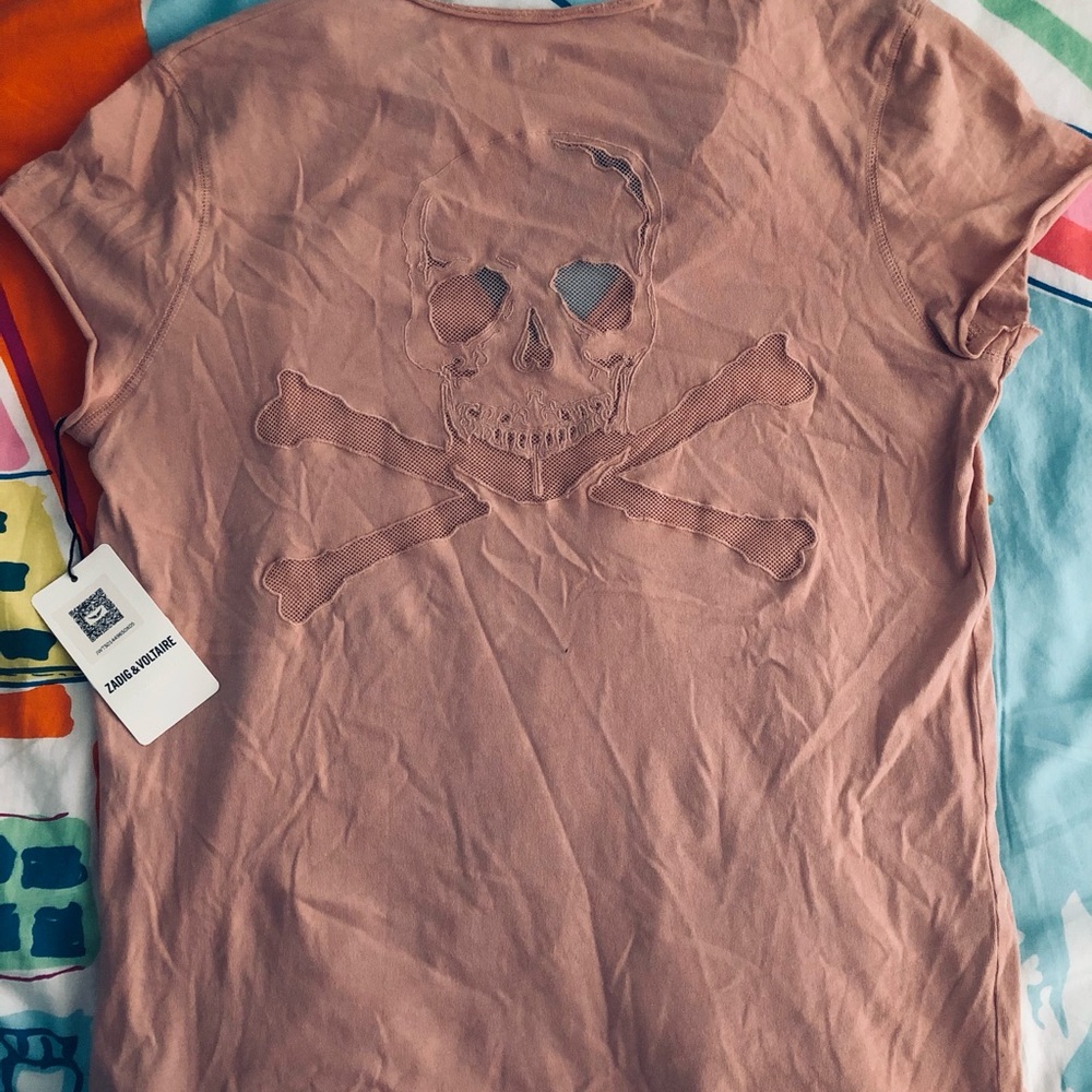 Pink Skull and Crossbones T-Shirt